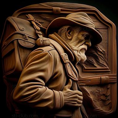 3D model The porter from Fairfield American artist (STL)